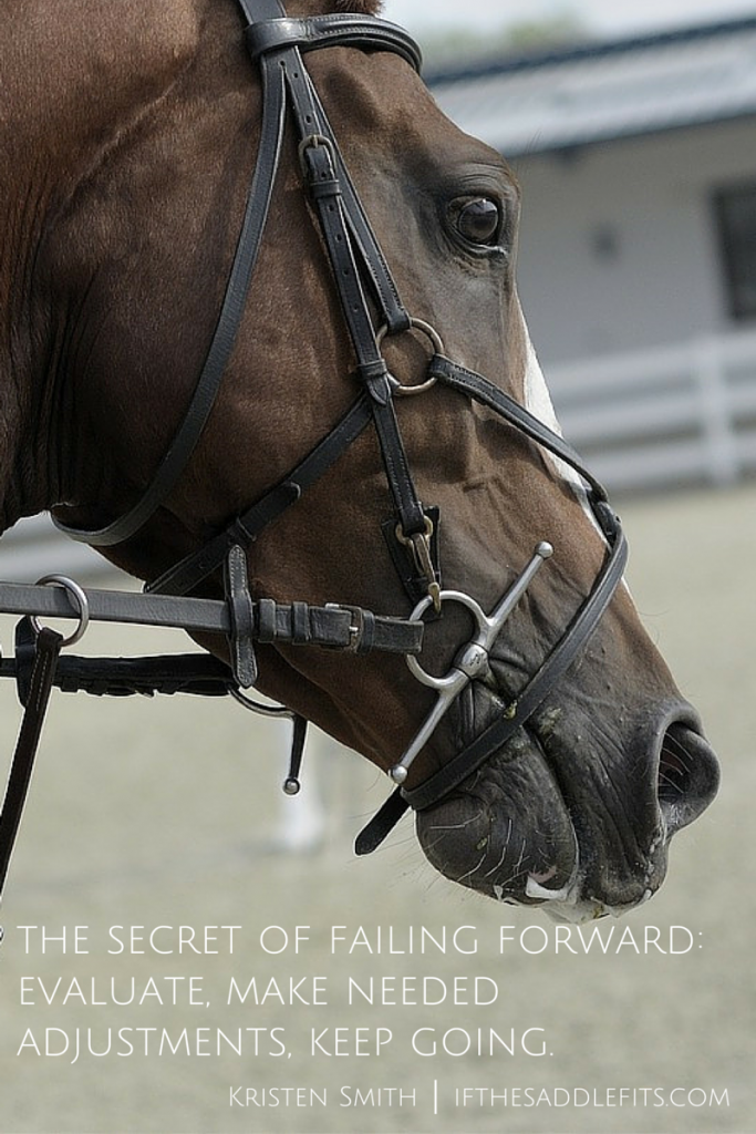 Dressage Lessons: Learning to fail forward with ifthesaddlefits.com
