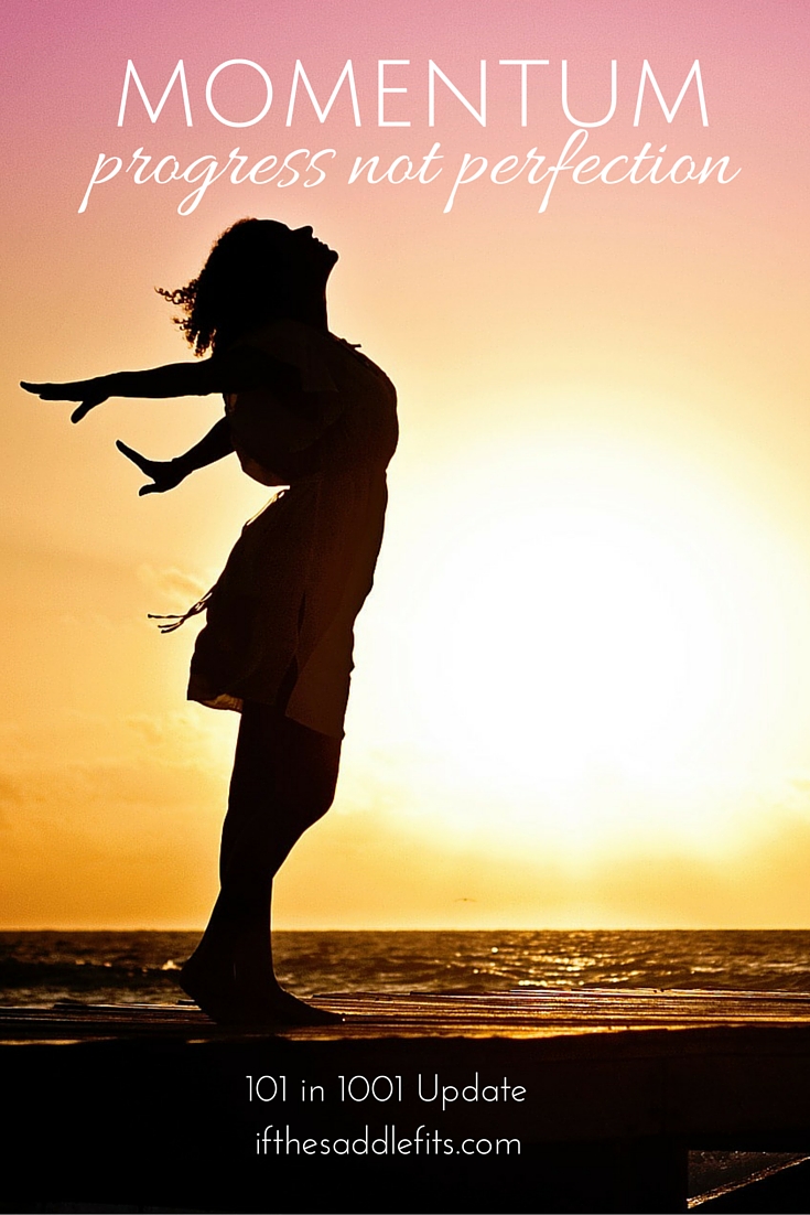 Progress, not perfection: Chasing goals with a 101 in 1001 project with ifthesaddlefits.com