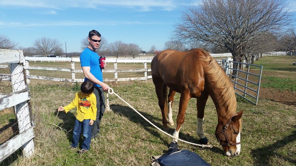 Valentine's Day - Celebrating the reluctantly horsey husband with ifthesaddlefits.com