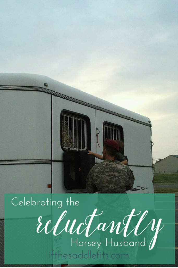 Valentine's Day - Celebrating the reluctantly horsey husband with ifthesaddlefits.com